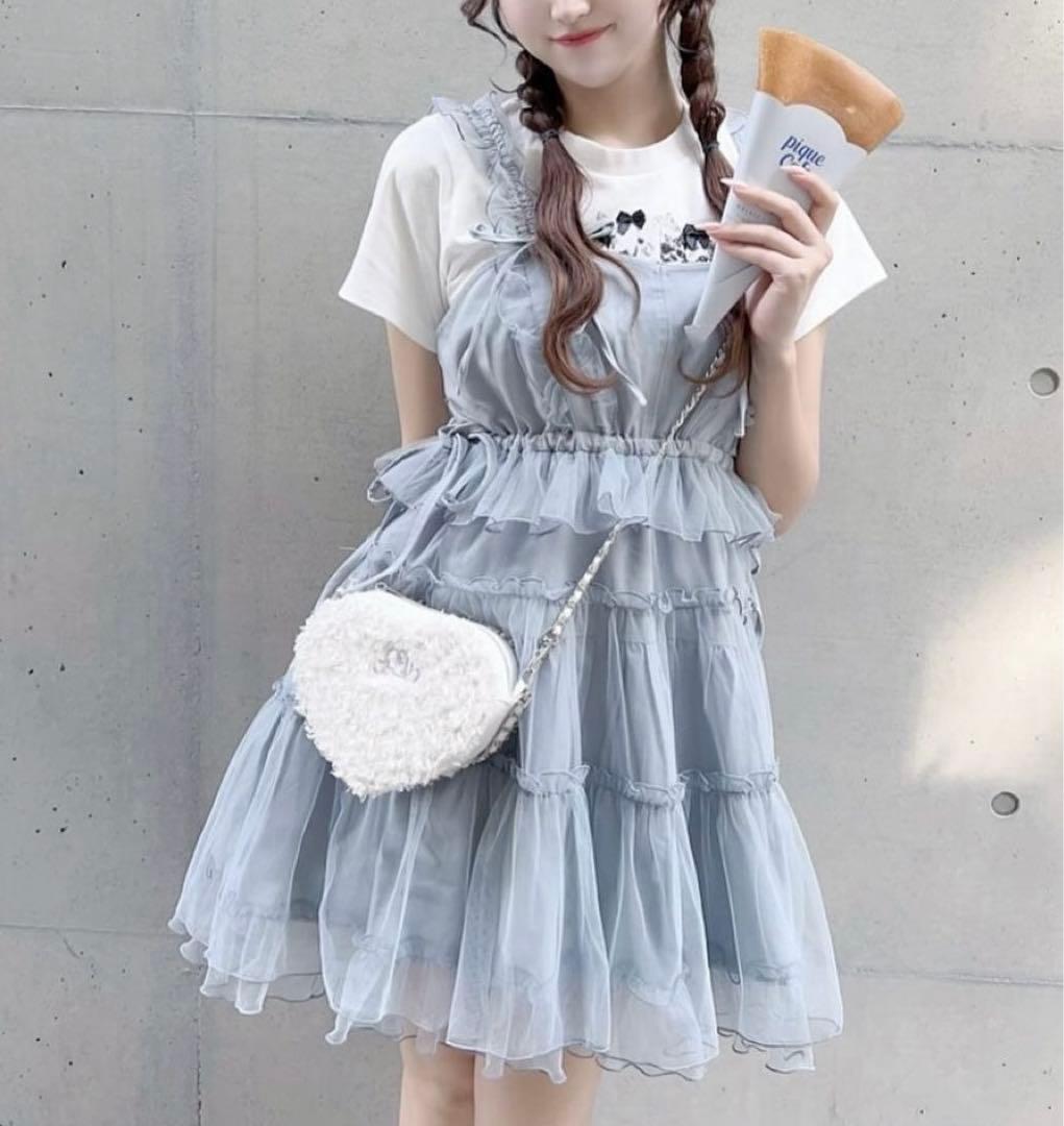 merry jenny チュールドロストミニキャミワンピース - メルカリ