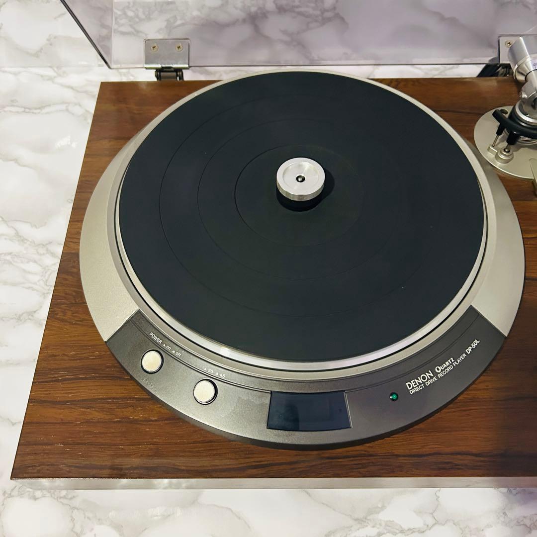 カートリッジあり】DENON レコードプレーヤー DP-50L ターンテーブル