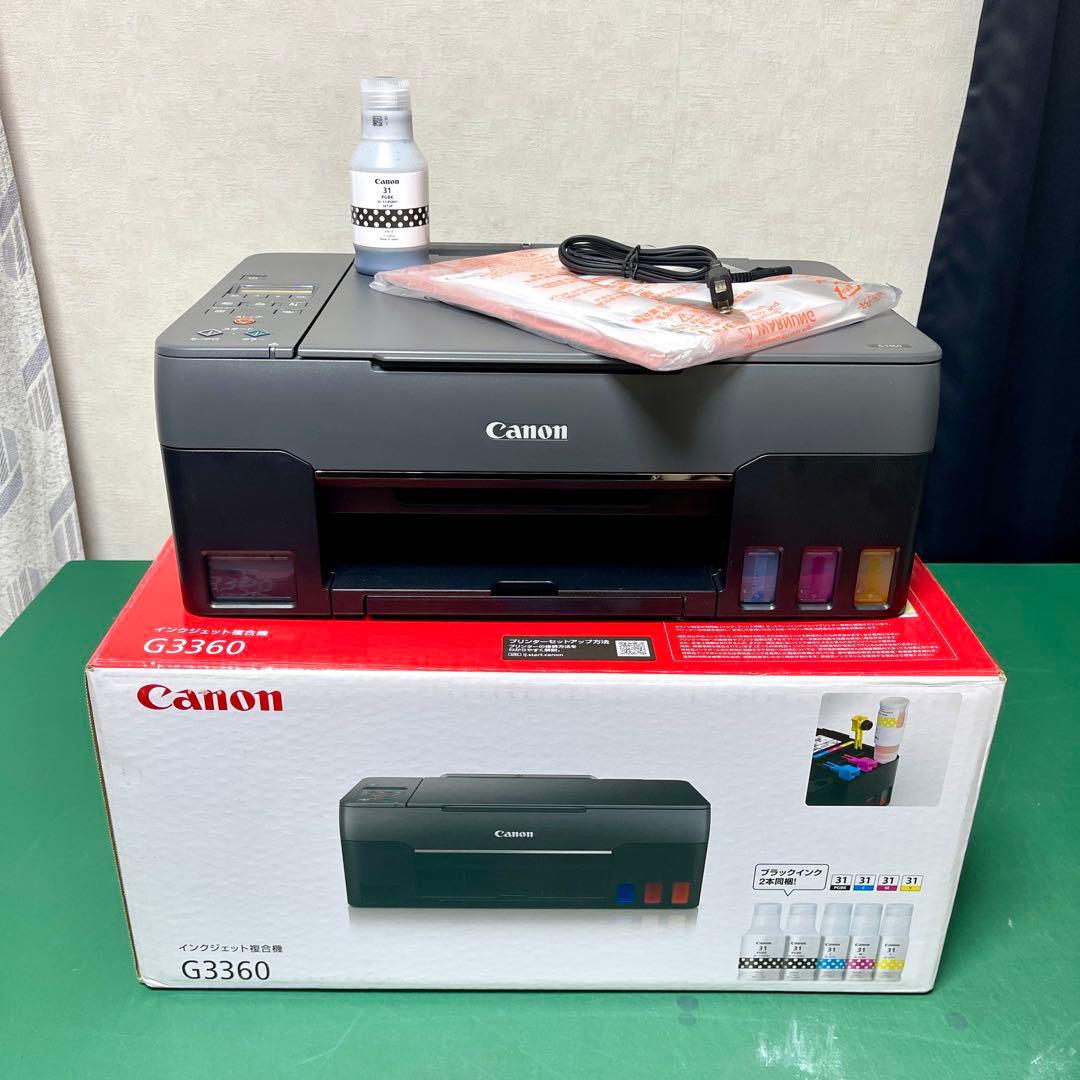 G3360 Canon キャノン ギガタンク搭載 A4 インクジェット複合機 - メルカリ