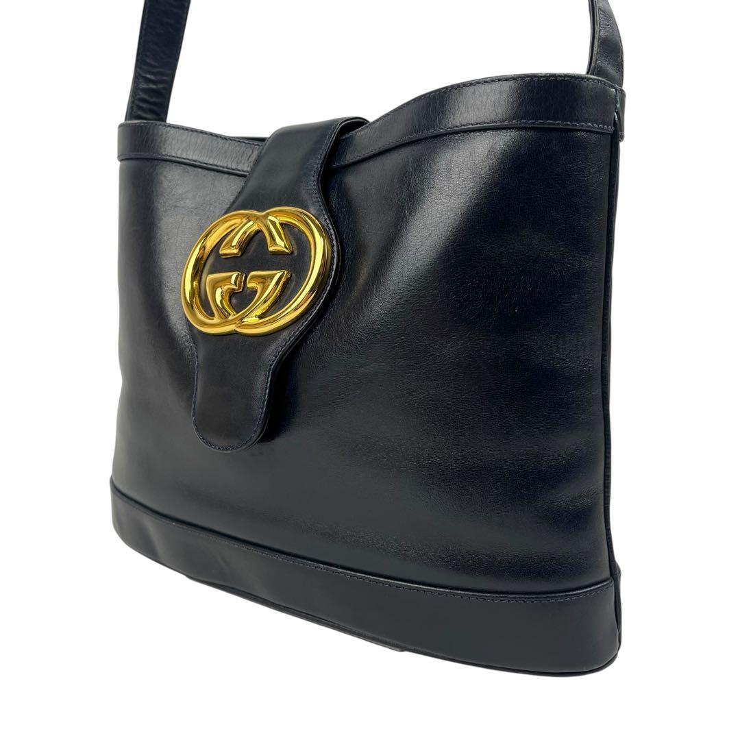 美品✨ GUCCI グッチ ショルダーバッグ GG インターロッキング バケツ