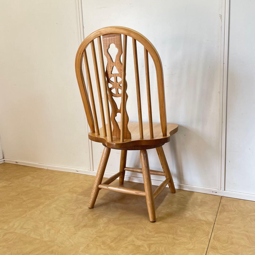 ウィンザー 回転椅子② オーク材 チェア 椅子 イス アンティーク 英国