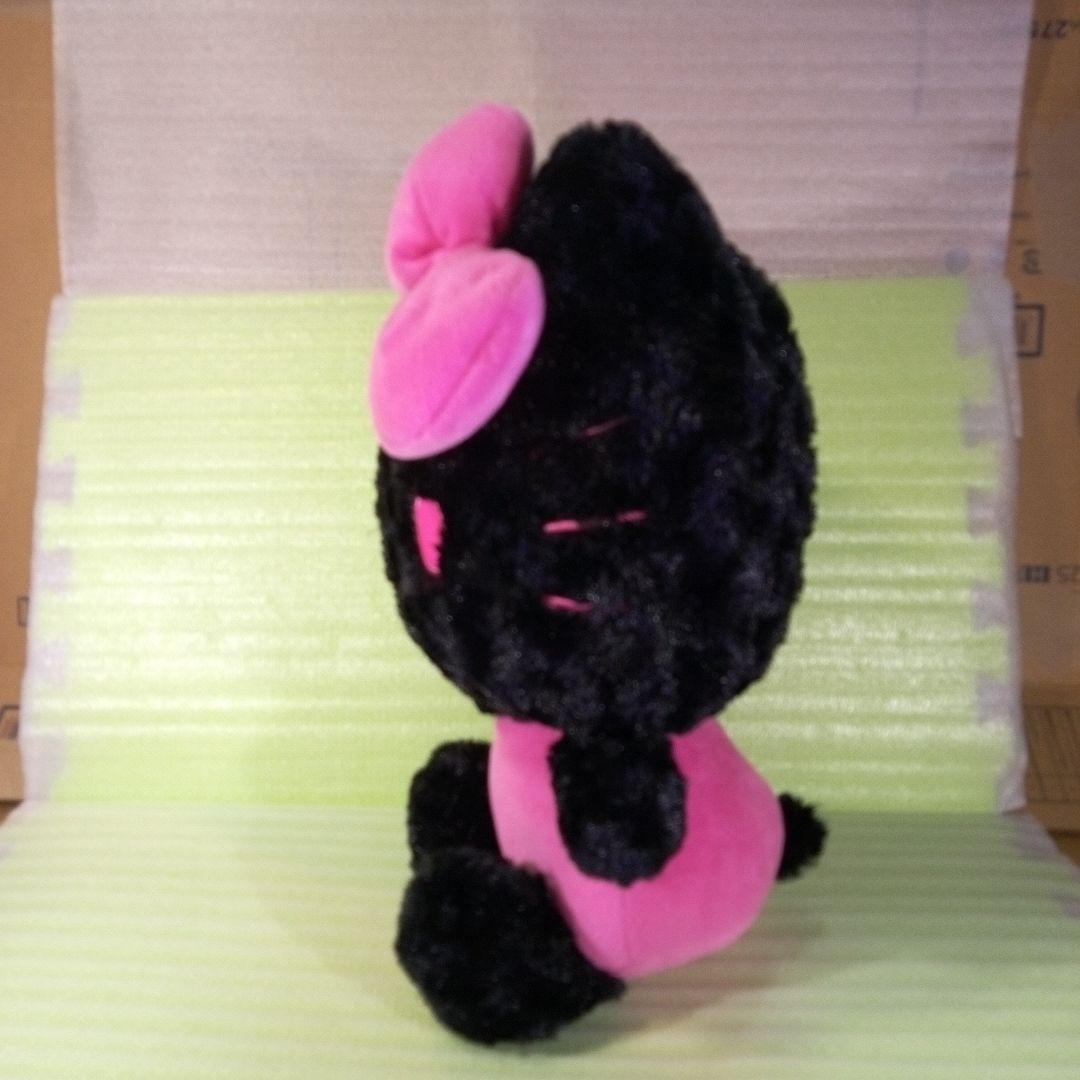 ハローキティ ぬいぐるみ EIKOH エイコー 黒 ブラック ピンク レア