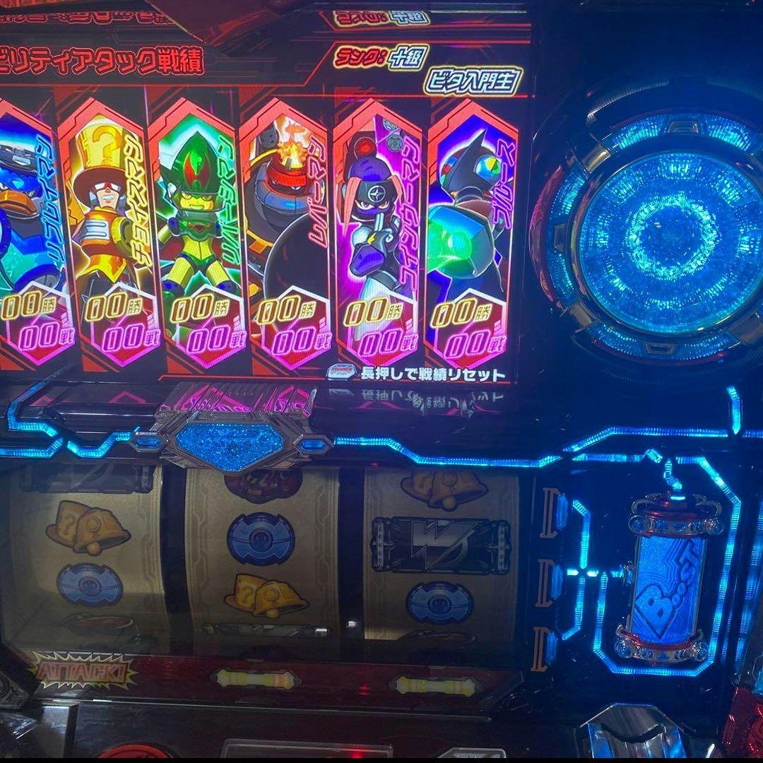 ロックマンアビリティ スロット 実機 メダル不要機 音量調節搭載