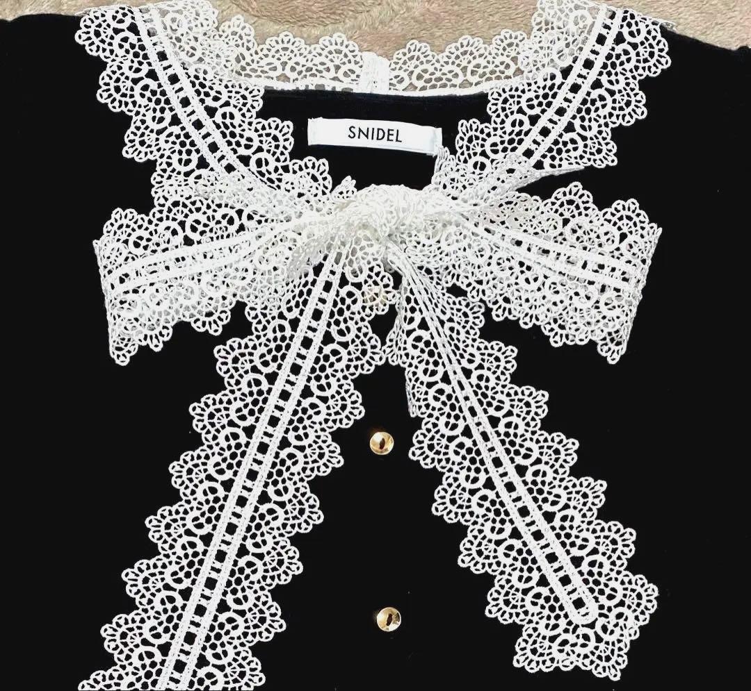 USAGI ONLINE限定】snidel レースボウタイカーディガン - メルカリ