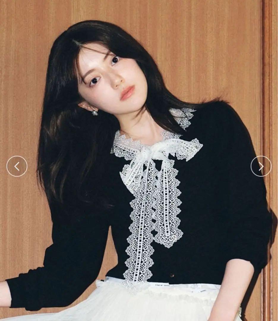 USAGI ONLINE限定】snidel レースボウタイカーディガン - メルカリ