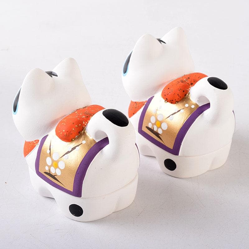 茶道具 京焼 白駒犬 干支香合 縁起物 在銘 2点まとめて V 8167 - メルカリ