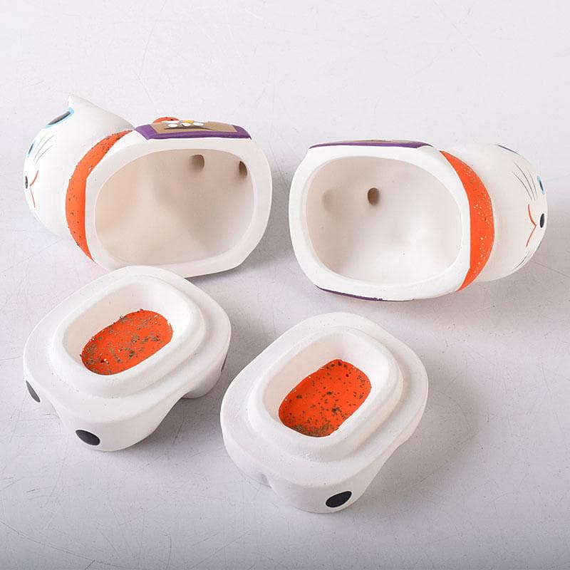 茶道具 京焼 白駒犬 干支香合 縁起物 在銘 2点まとめて V 8167 - メルカリ