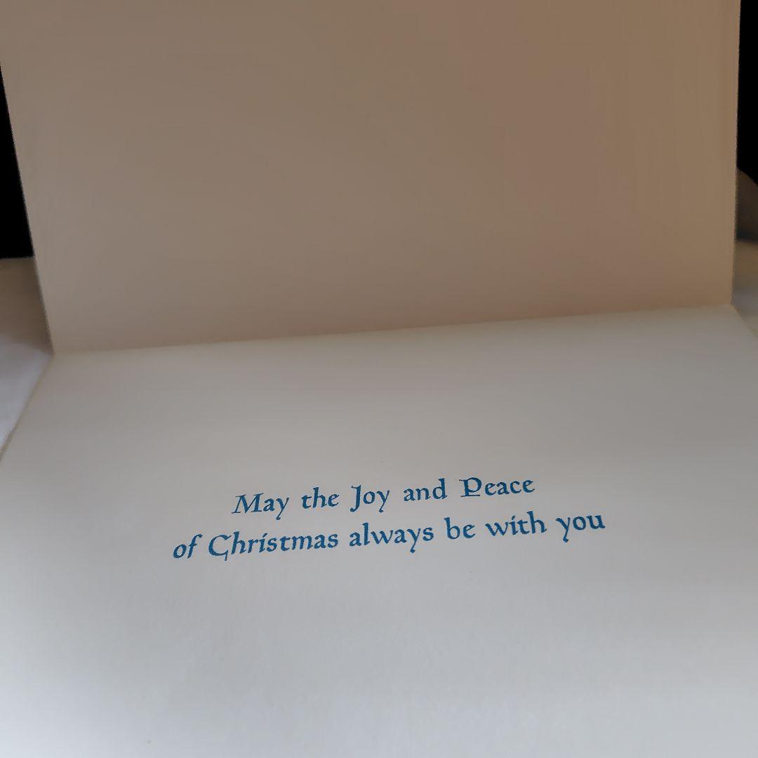 ターシャ・テューダーのヴィンテージクリスマスカード 1968年発行