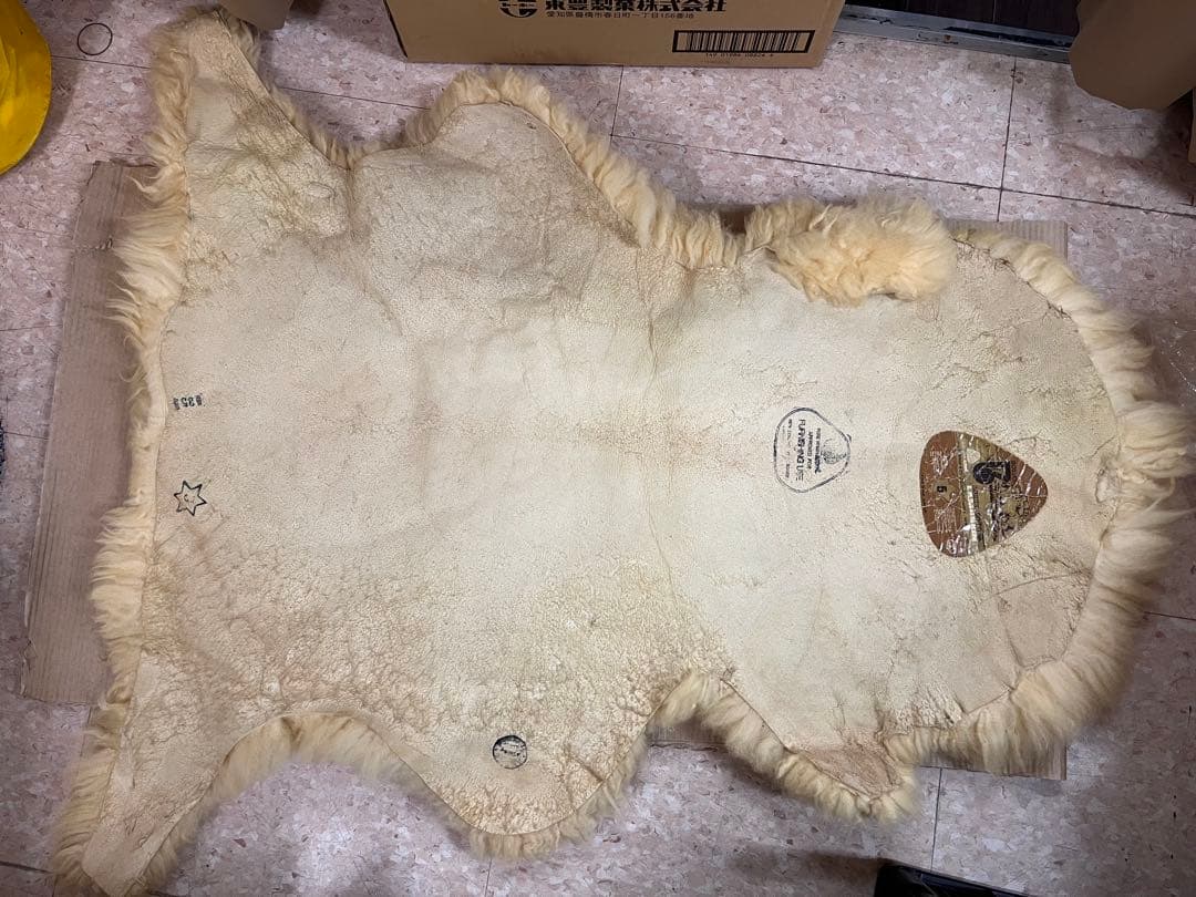 BOWRON ボーロン 天然 ムートンラグ ニュージーランド 羊毛 4枚セット