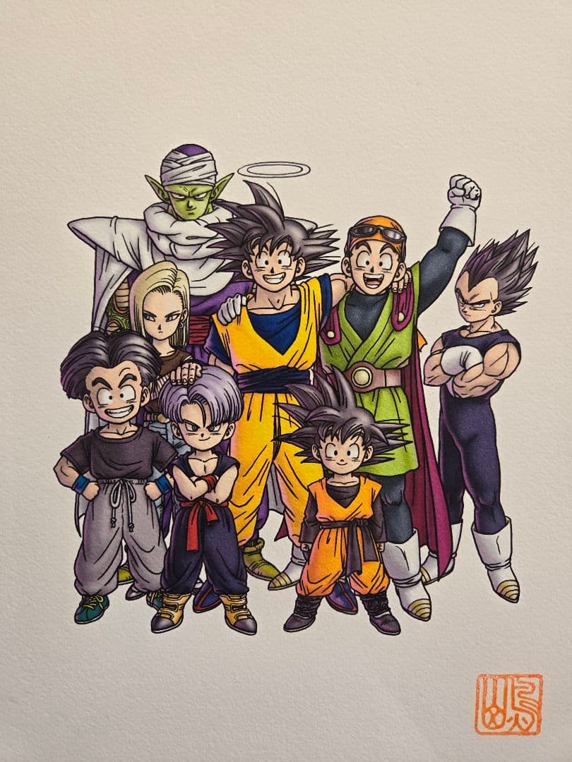 ドラゴンボール 完全版コミックス29複製原画 孫悟空 鳥山明 印鑑