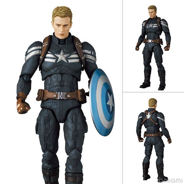 【短期間の出品】MAFEX キャプテン・アメリカ〈ステルススーツ〉 ステルススーツ姿の「キャプテン・アメリカ」がアクションフィギュア