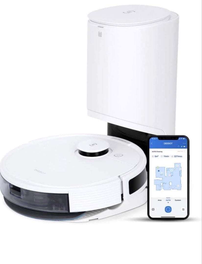 ECOVACS(エコバックス）DEEBOT N8+ DEEBOT N8+ | Robot Vacuum & Mop (2300pa, Auto Empty, Multi-floor