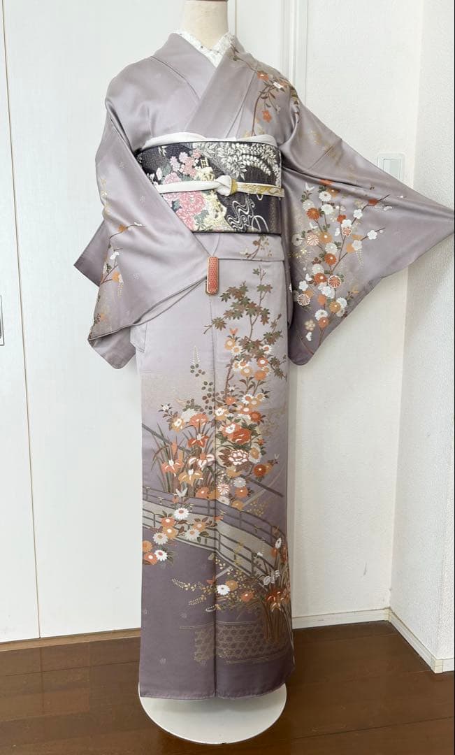 正絹訪問着 フルセット4点 卒業式 入学式 七五三 お宮参