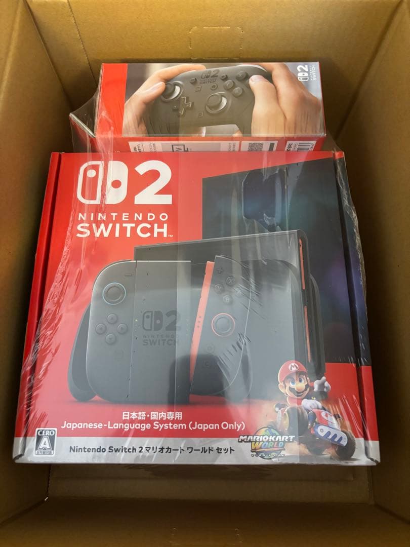 Switch2 本体 マリオカートワールドセット＋プロコン2 即発送 Nintendo Switch 2(日本語・国内専用) マリオカート ワールド セット+