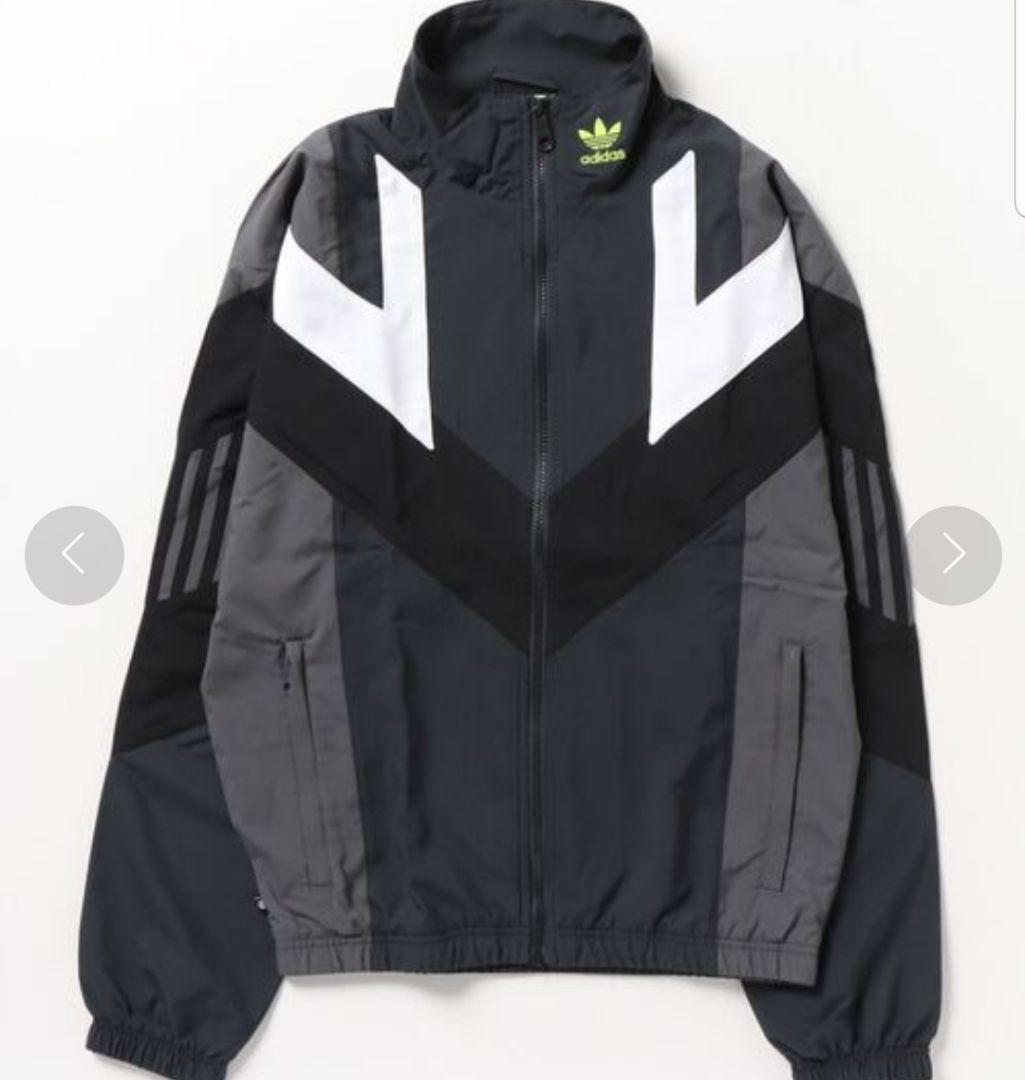 adidas Rekive ウーブントラックジャケット ナイロン 刺繍ロゴ - メルカリ