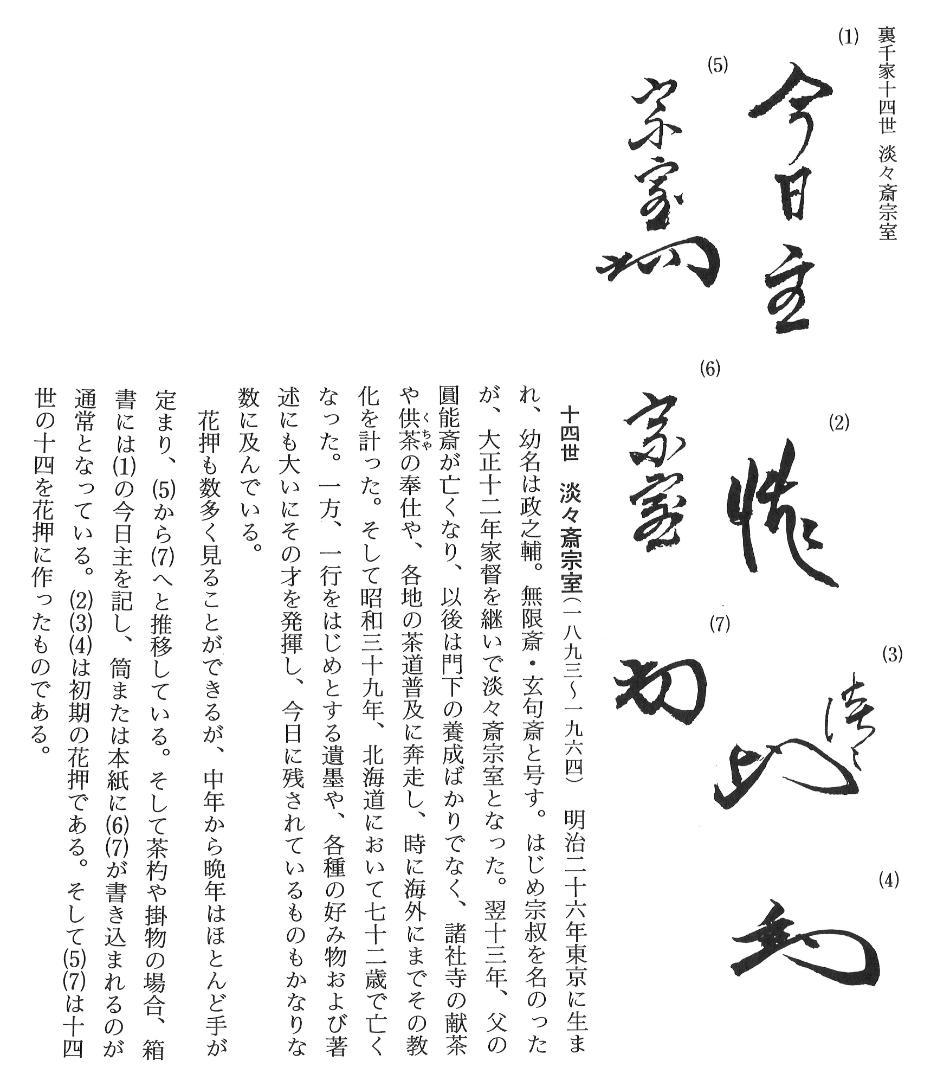 裏千家14世淡々斎宗室自筆 一行書『瑞雲生五彩』掛軸 - メルカリ