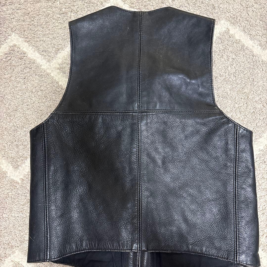 The Transatlantic Clothing ブラックレザーベスト - メルカリ