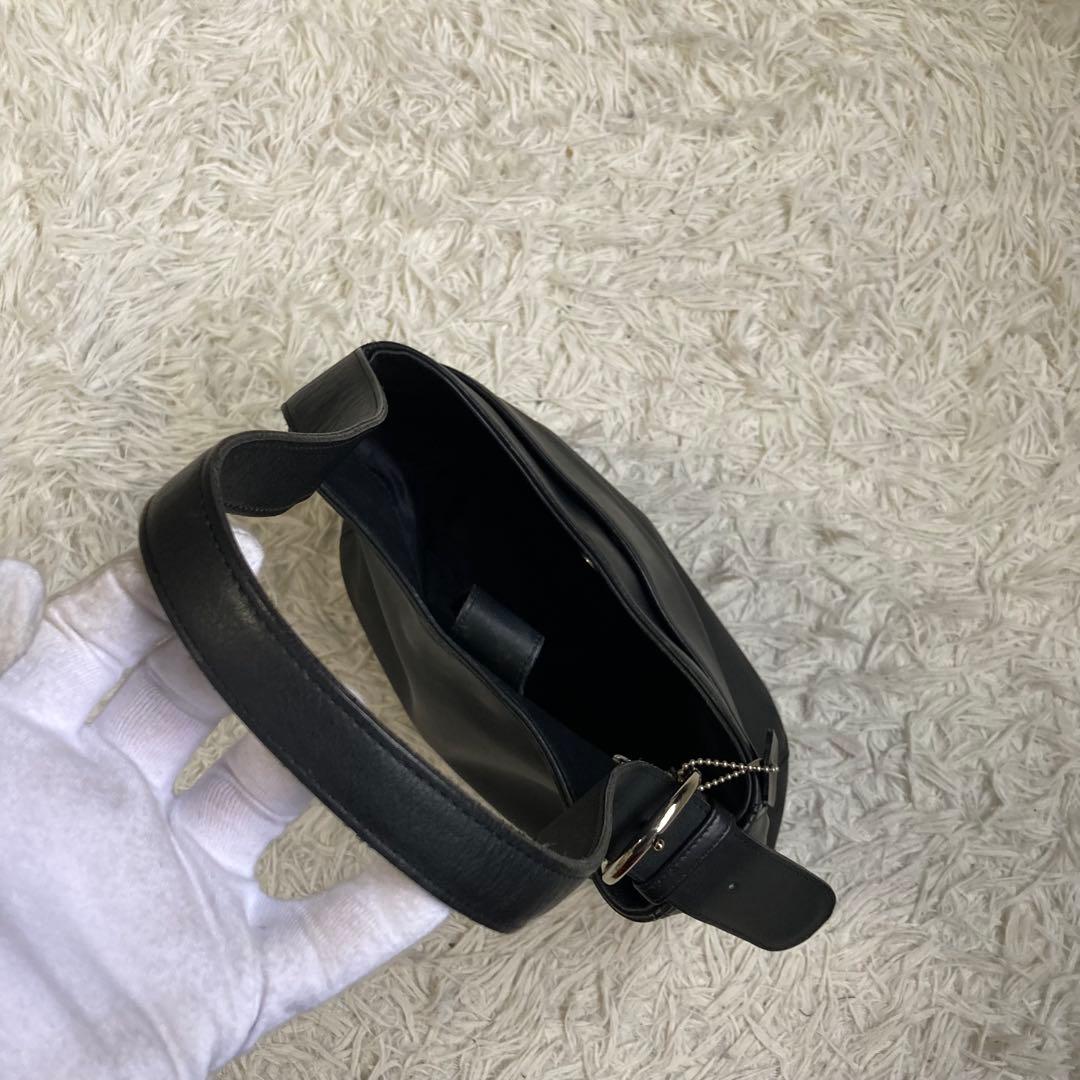 極美品 vintage coach old archive hobo Black