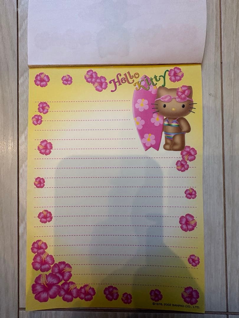 2002年 日焼けキティメモ帳 ガングロギャル ハイビスカス 平成レトロ
