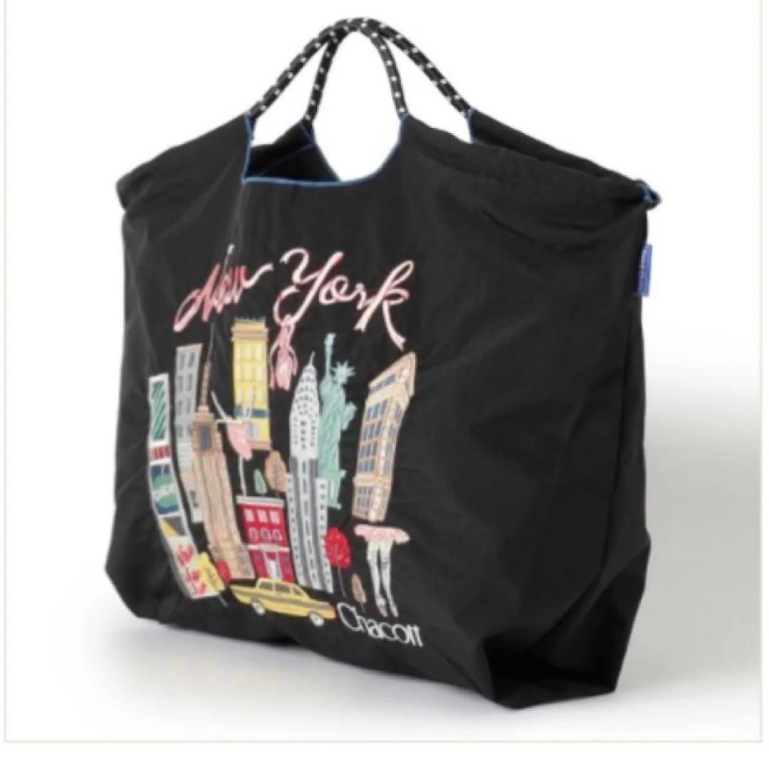 チャコット ボールアンドチェーン ニューヨーク柄 ブラック L新品 正規