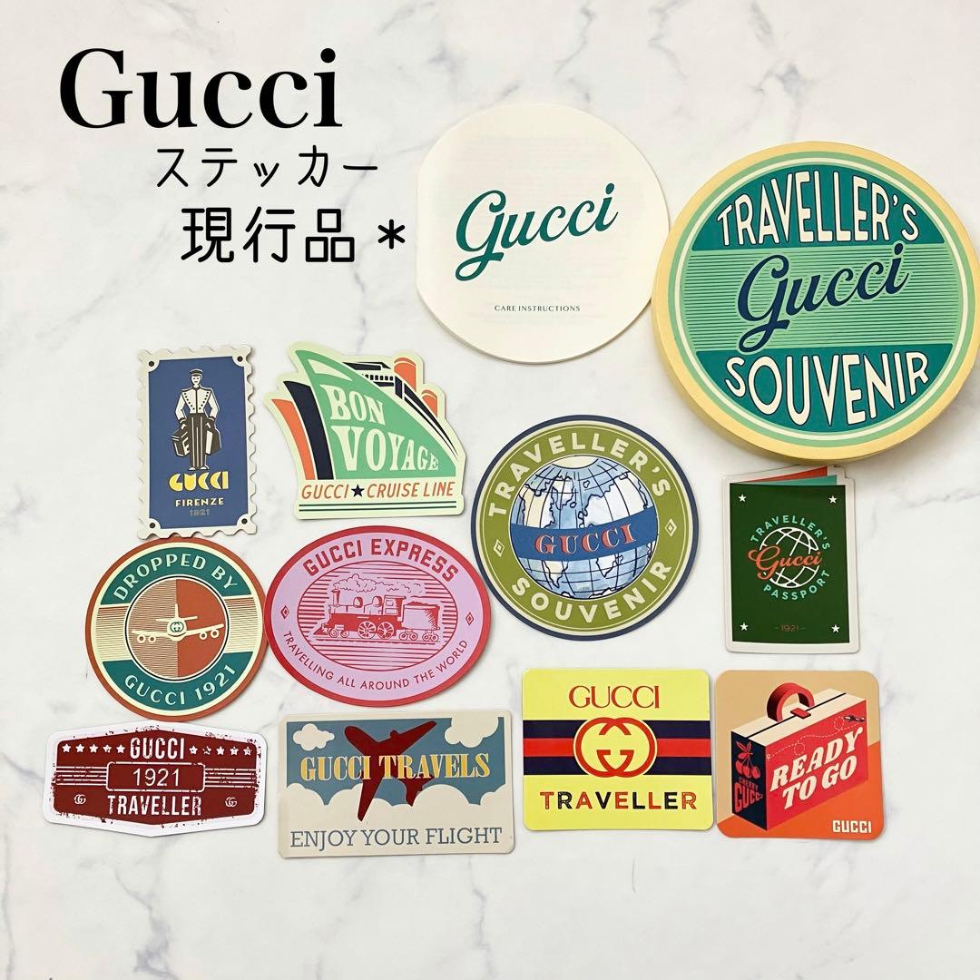 現行品✨Gucci グッチトラベラーラゲージステッカー シール - メルカリ