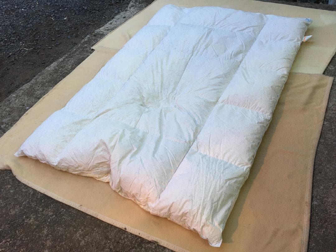 未使用 カーシーエンジョイ 羽毛掛ふとん EA-6665 1.3kg ハンガリー