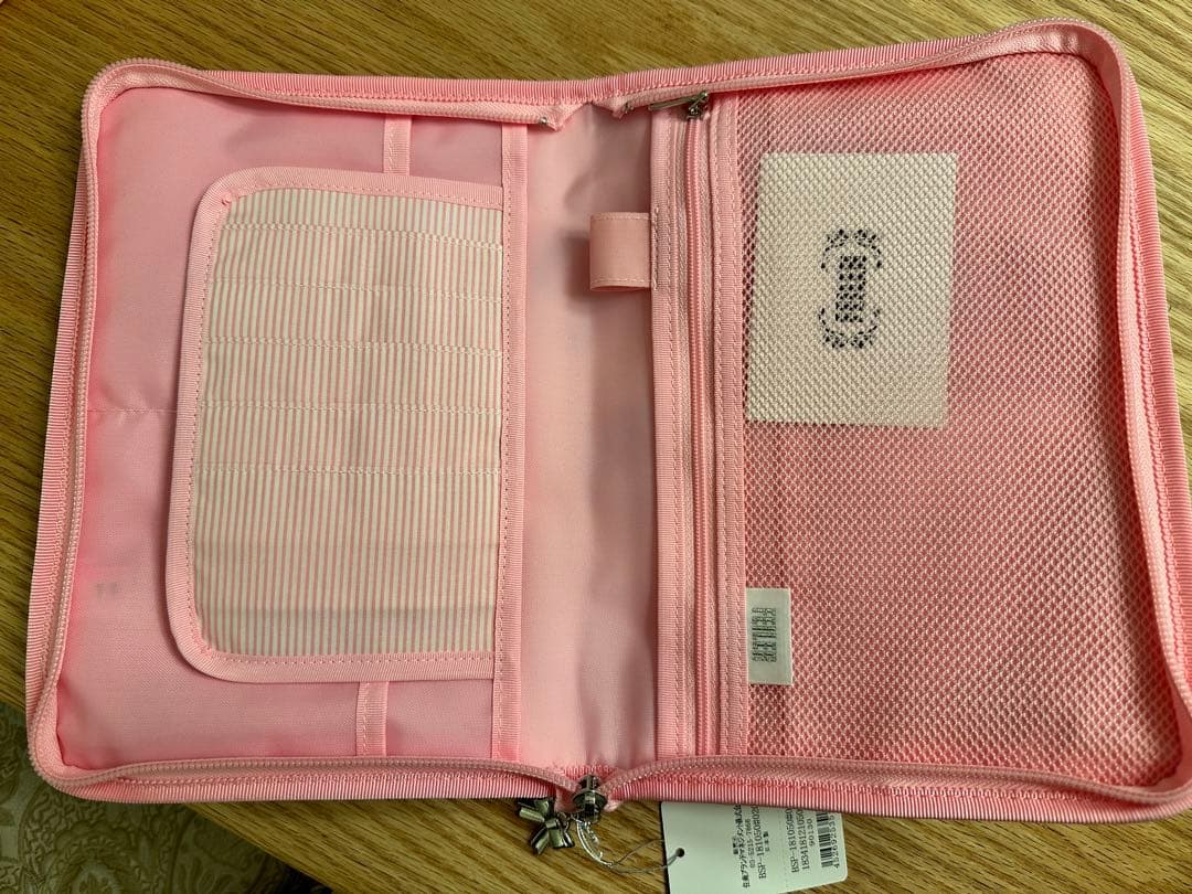 フェイラー 限定ベビーシャワー柄 ベビーピンク マルチケース Lサイズ