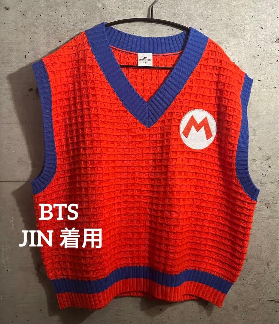 BTS JIN ジン 着用 ユニバ マリオ ベスト USJ Echo - メルカリ