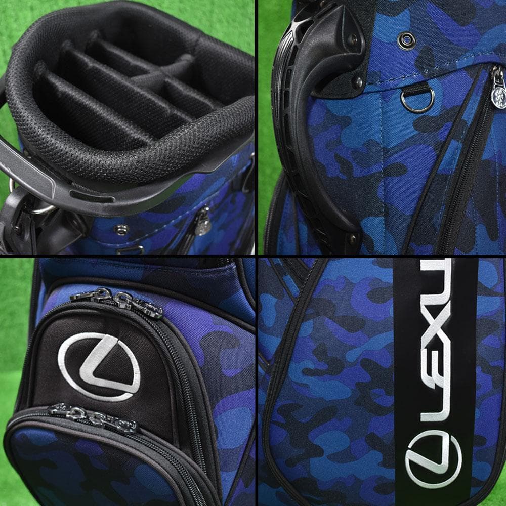 LEXUS/レクサス ゴルフ キャディバッグ9型【ブルーカモ】美品