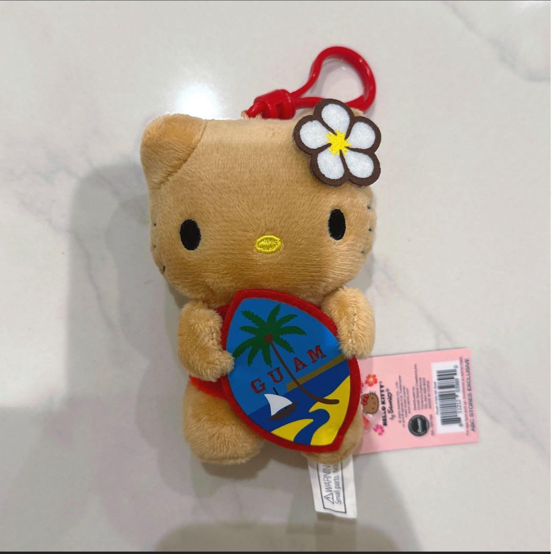 グアム限定 日焼けキティ ABCマート ぬいぐるみマスコットキーホルダー