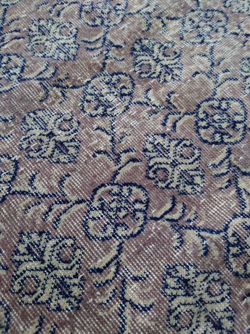 トルコ ヴィンテージラグ グレージュ 110×193 紋章 - メルカリ