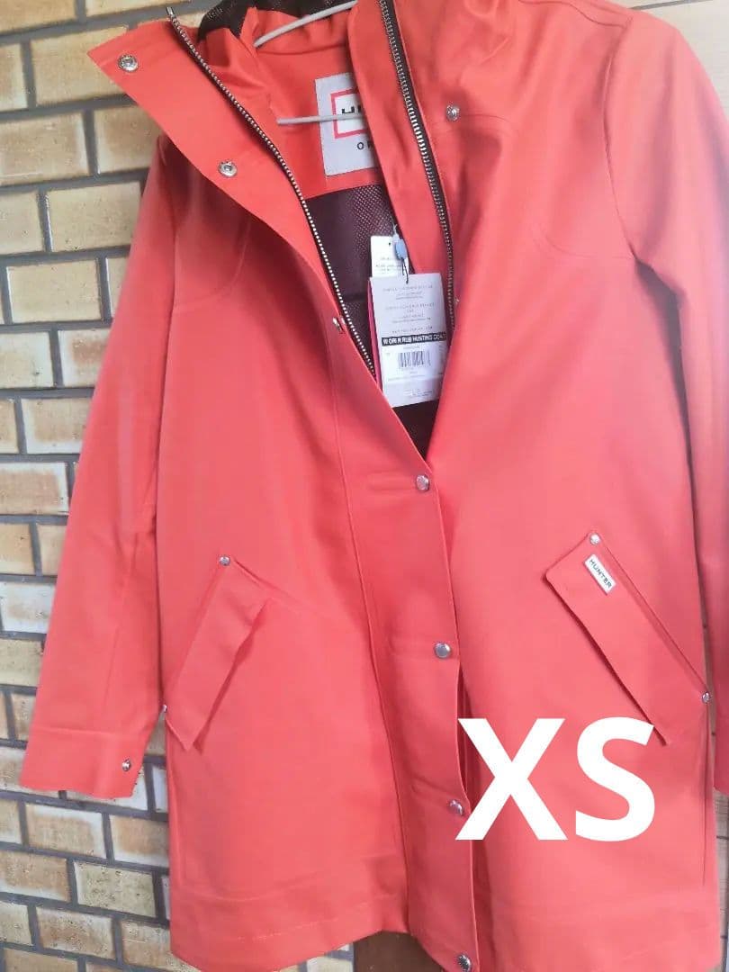 新品 わけあり ハンター HUNTER レインコート XS オレンジ - メルカリ