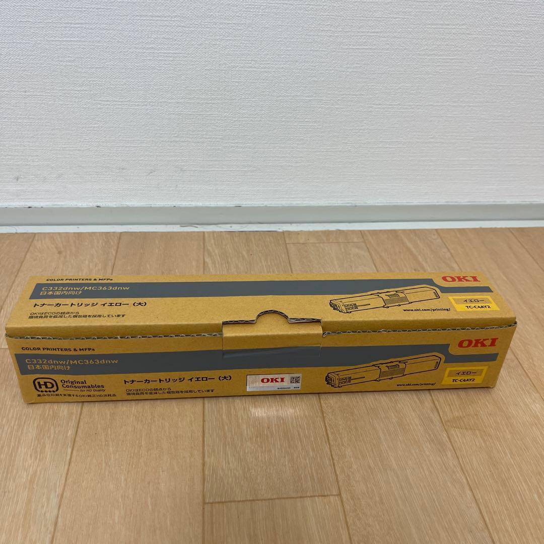 OKI トナーカートリッジ TC-C4AY2 イエロー 沖データ（OKI） 純正トナー TC-C4AY2 イエロー 大容量 1個 - アスクル