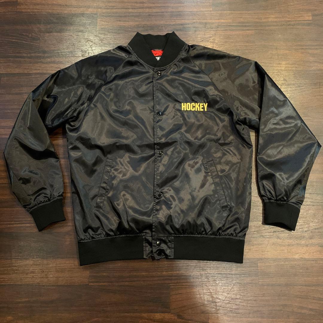 美品HOCKEY skate ナイロンジャケットBEN KADOWモデル 黒L 美品HOCKEY skate ナイロンジャケットBEN KADOWモデル 黒L