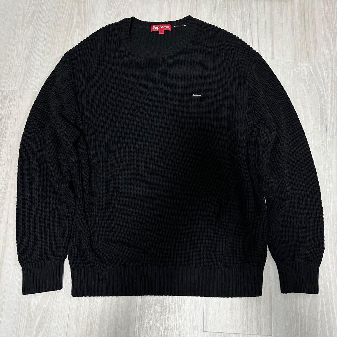 Supreme Small Box Ribbed Sweater ブラック Supreme Small Box Ribbed Sweater FW23 Black Tan Royal Multi