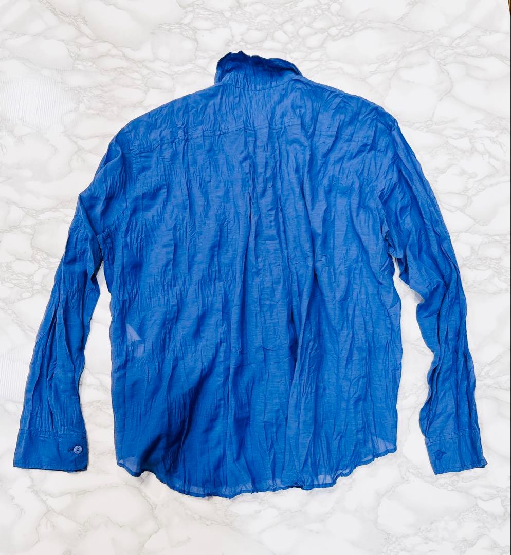 2023年モデル プリーツプリーズ シャツ サイズ3 麻 リネン 大きい