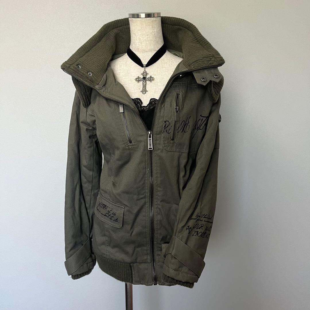 00s y2k ギミック 平成ギャル マクブリング 森ガール モッズコート y2k 00s archive ギミック モッズコート 平成ギャル グランジ 黒