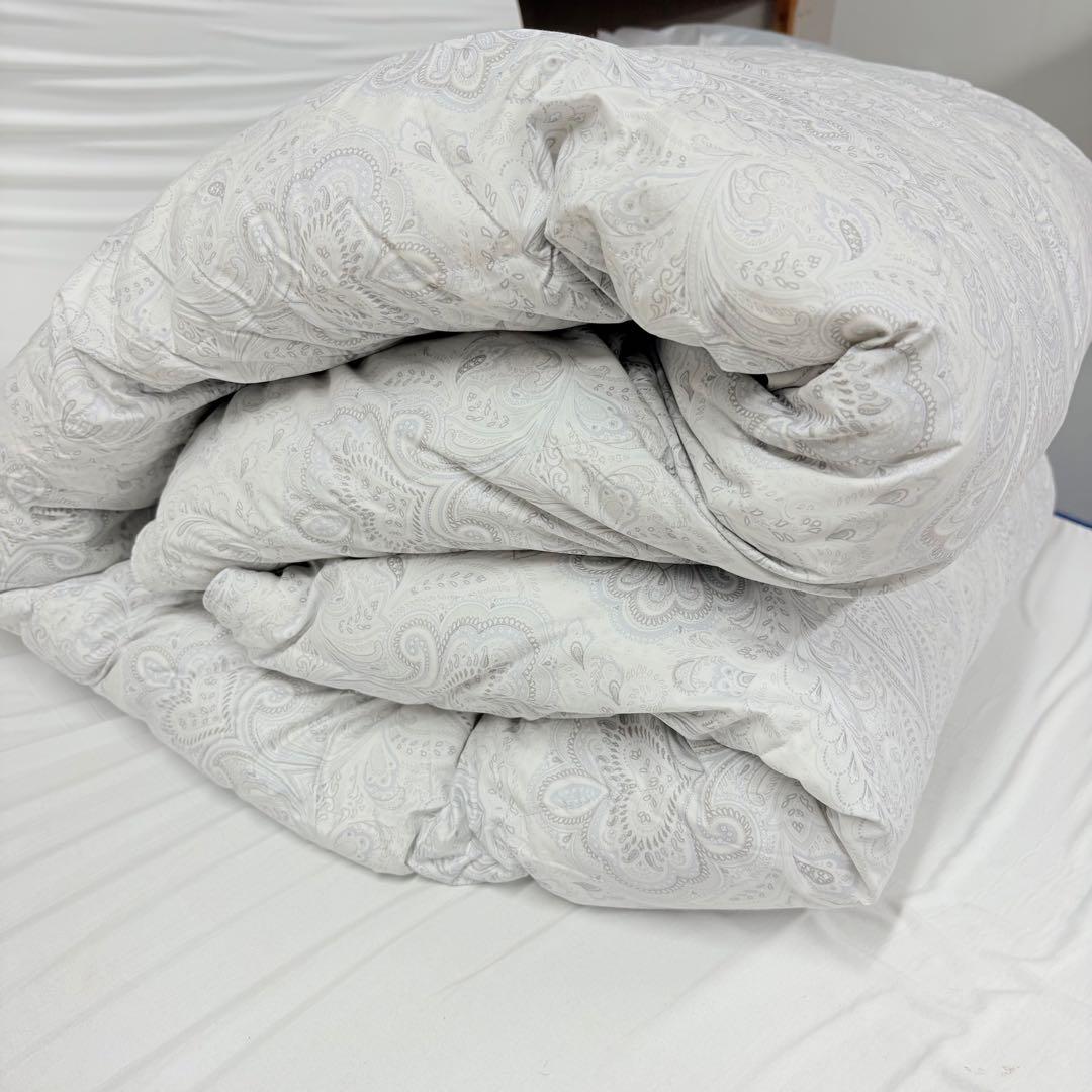 65開封済み 羽毛布団 ダブル 掛け布団 100%羽毛 RDS認証 布団・毛布
