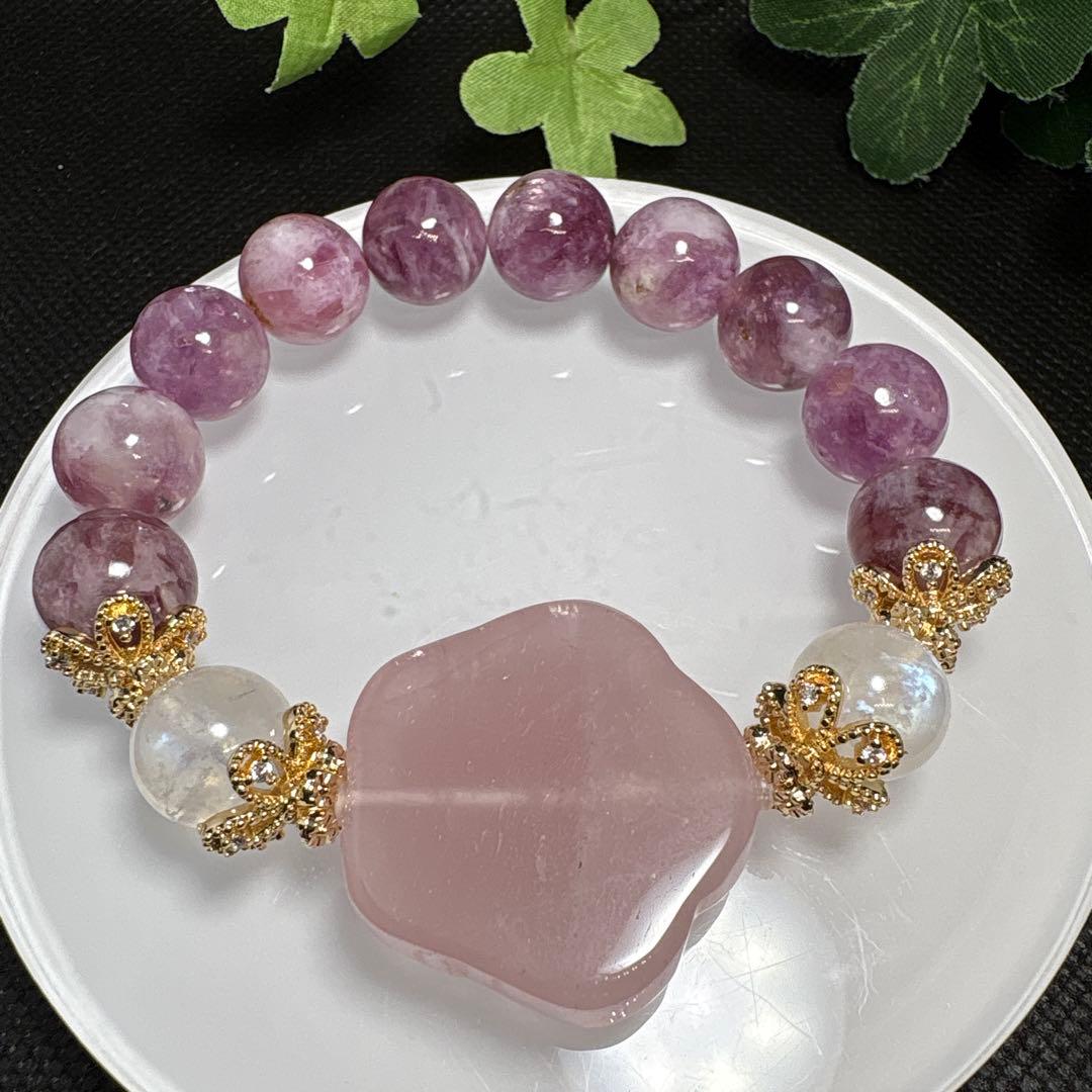 ＊やっちゃん様お取置き7./1＊ローズクォーツ　薔薇　パープルマイカ　マイカイン