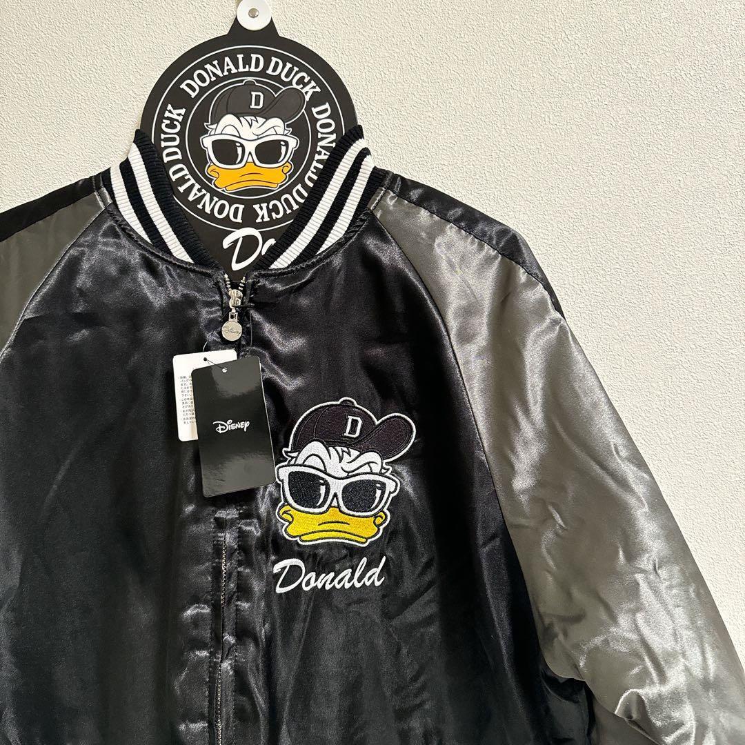 新品未使用】タグ付き ディズニー ドナルド オリジナル スカジャン LL