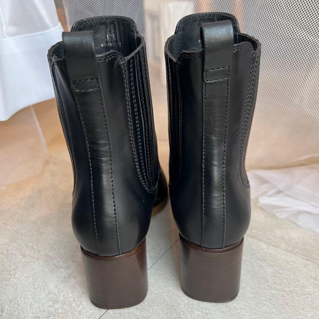 美品 トッズ　サイドゴア レザー ブーツ 24cm 24.5cm レディース