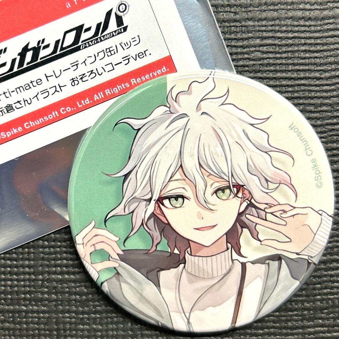 ダンガンロンパ arti-mate コラボ 赤倉 缶バッジ 狛枝 凪斗 空箱付き