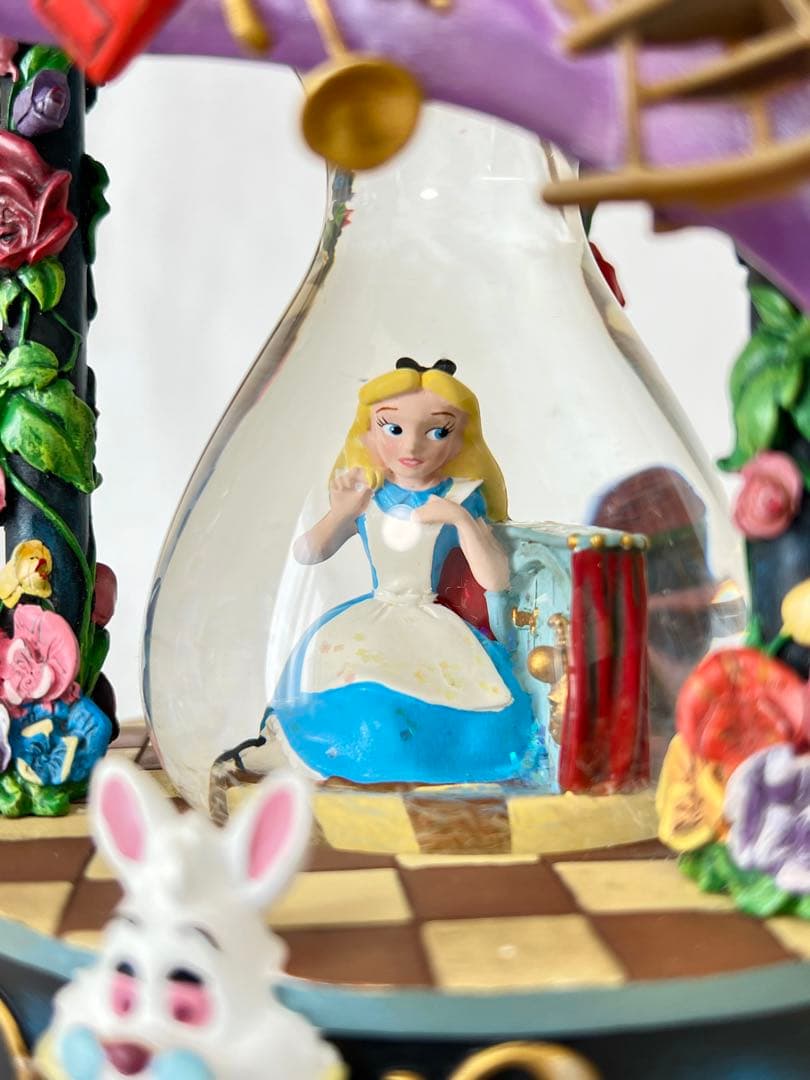 不思議の国のアリス スノーグローブ スノードーム オルゴール ライト