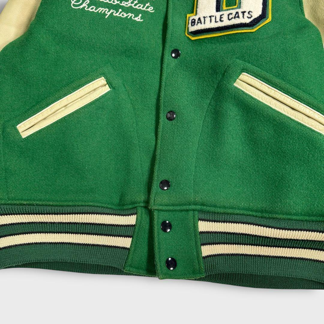 L 40 ホワイツビル スタジャン レザー グリーン 東洋エンタープライズ