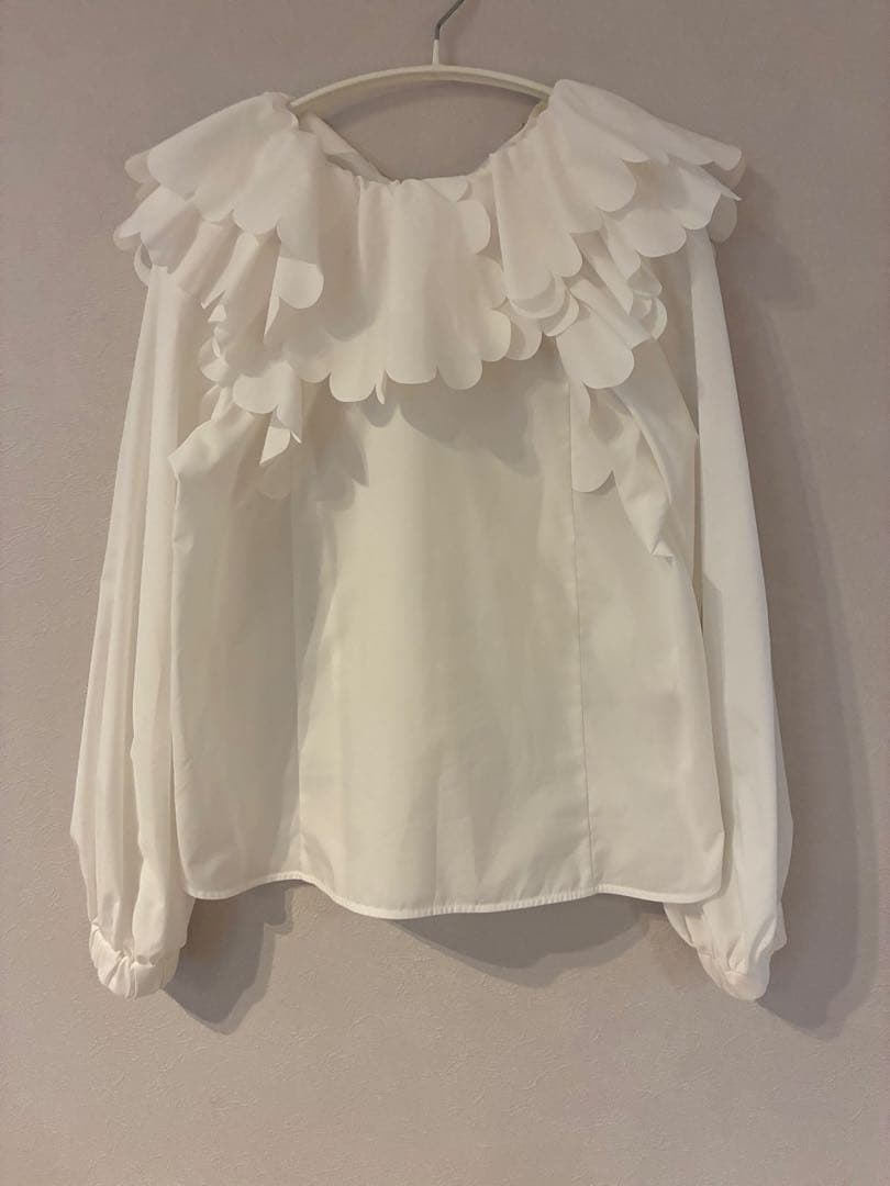 yori たっぷりスカラップブラウス 36 yori たっぷりスカラップブラウス 36