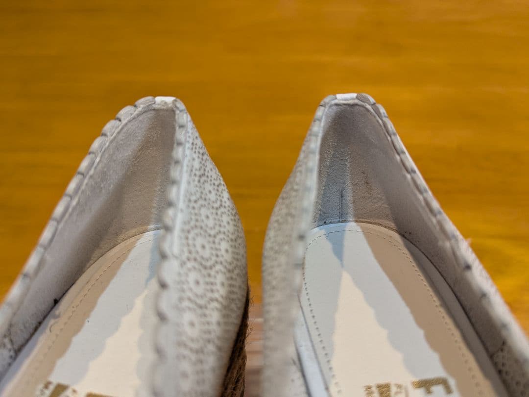 美品】サルヴァトーレフェラガモ パンチング エスパドリーユ パンプス