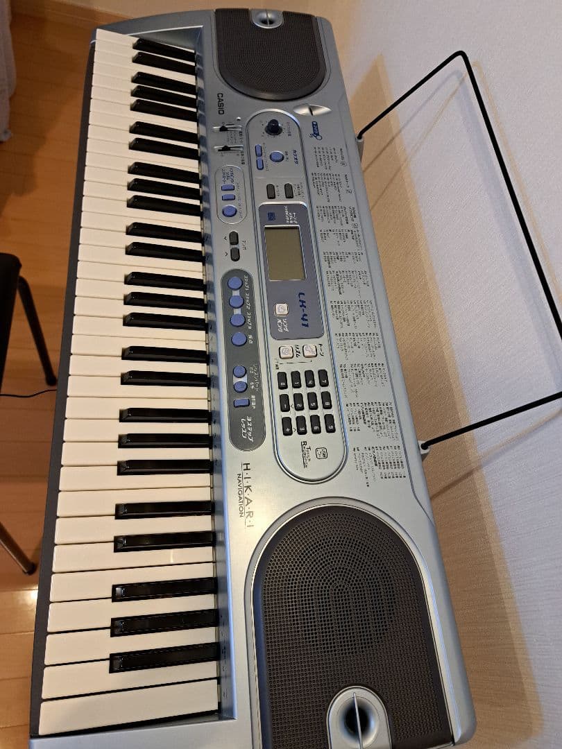 CASIO 61鍵盤 電子オルガン スタンド 譜面タテ ACアダプタ 椅子付き