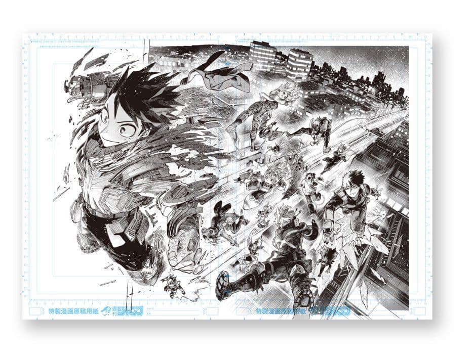 僕のヒーローアカデミア原画展デジタル原稿プリント爆豪勝己緑谷出久