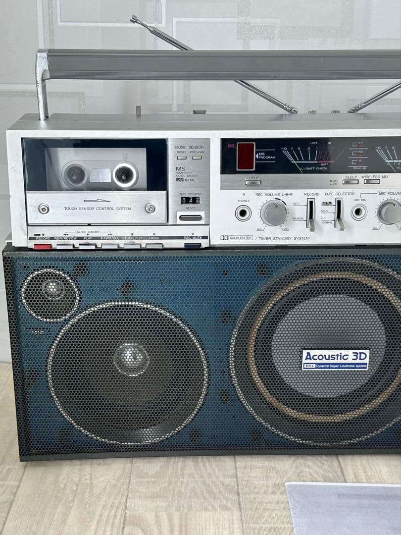 動作品|AIWA アイワ ラジカセ CS-J88 ラジオ 昭和レトロ - メルカリ