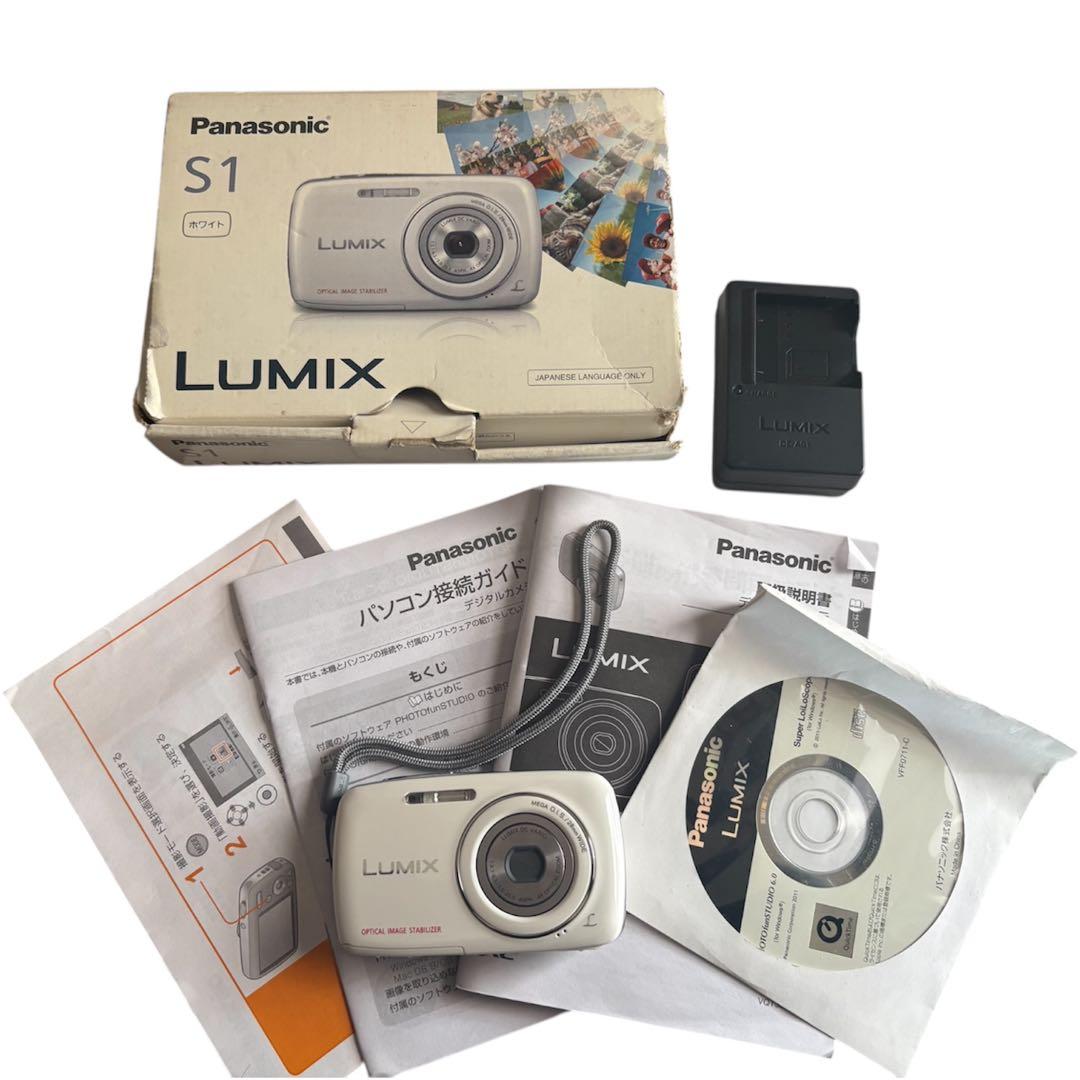 美品】Panasonic LUMIX DMC-S1 ホワイト動作 - メルカリ